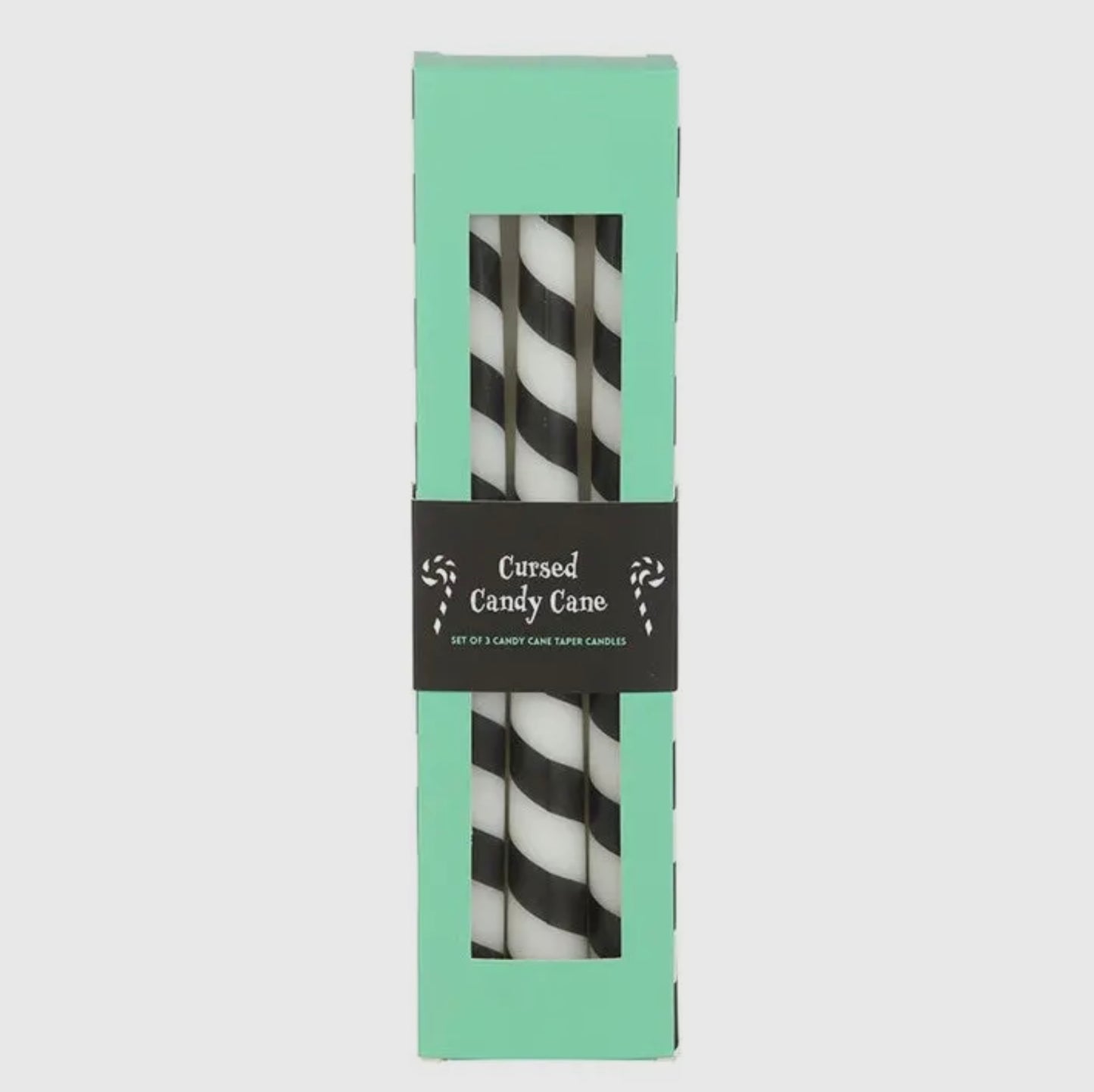 Creepmas Cursed Candy Cane Taper Candles