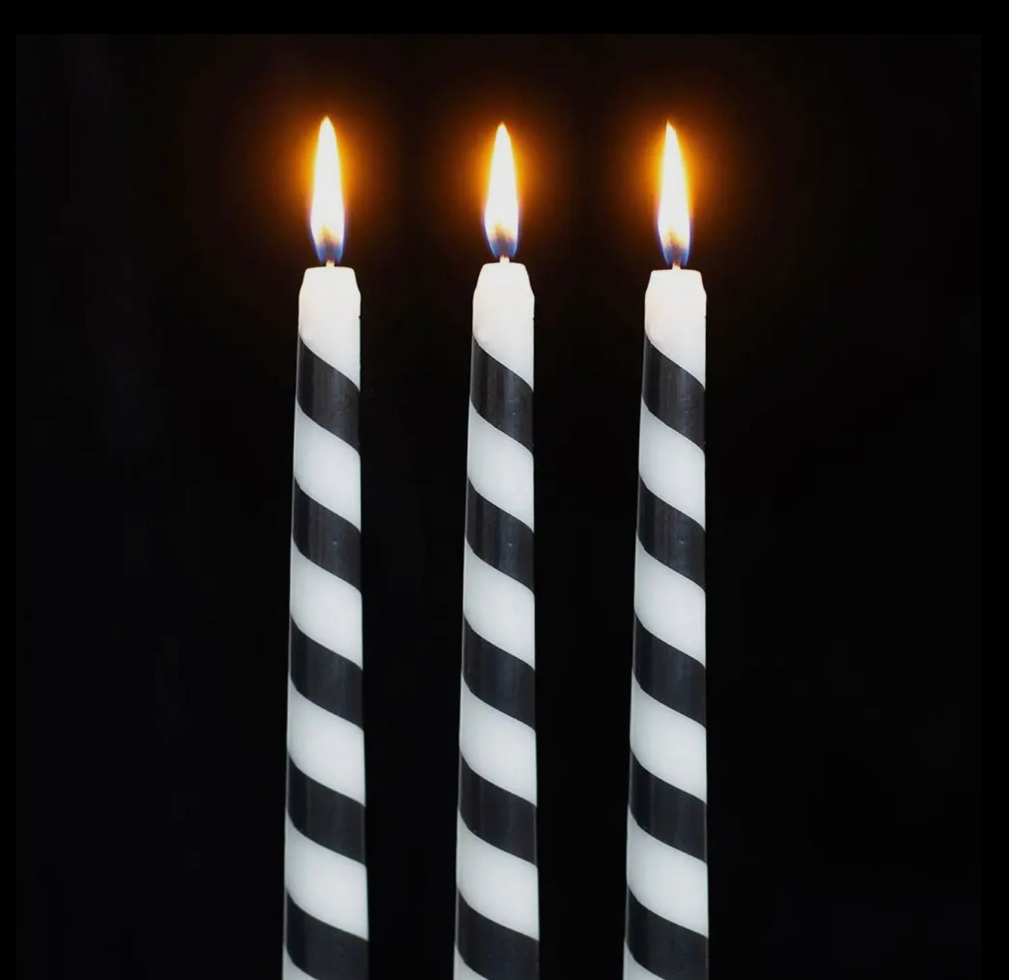 Creepmas Cursed Candy Cane Taper Candles