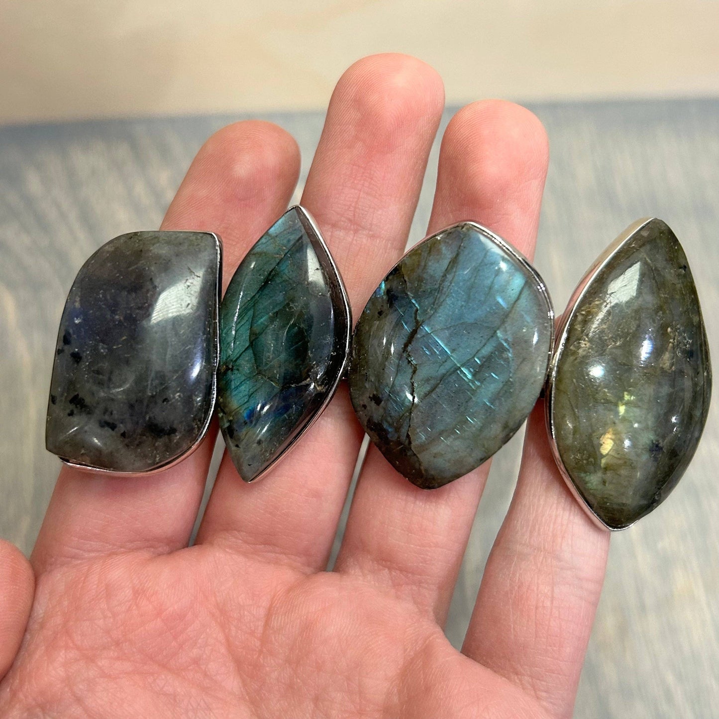 Labradorite Adjustable Ring