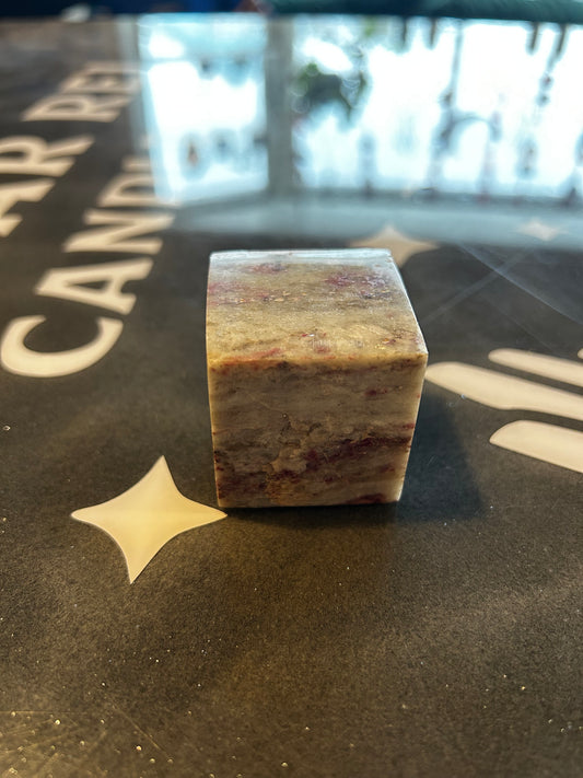 Pink Tourmaline cube