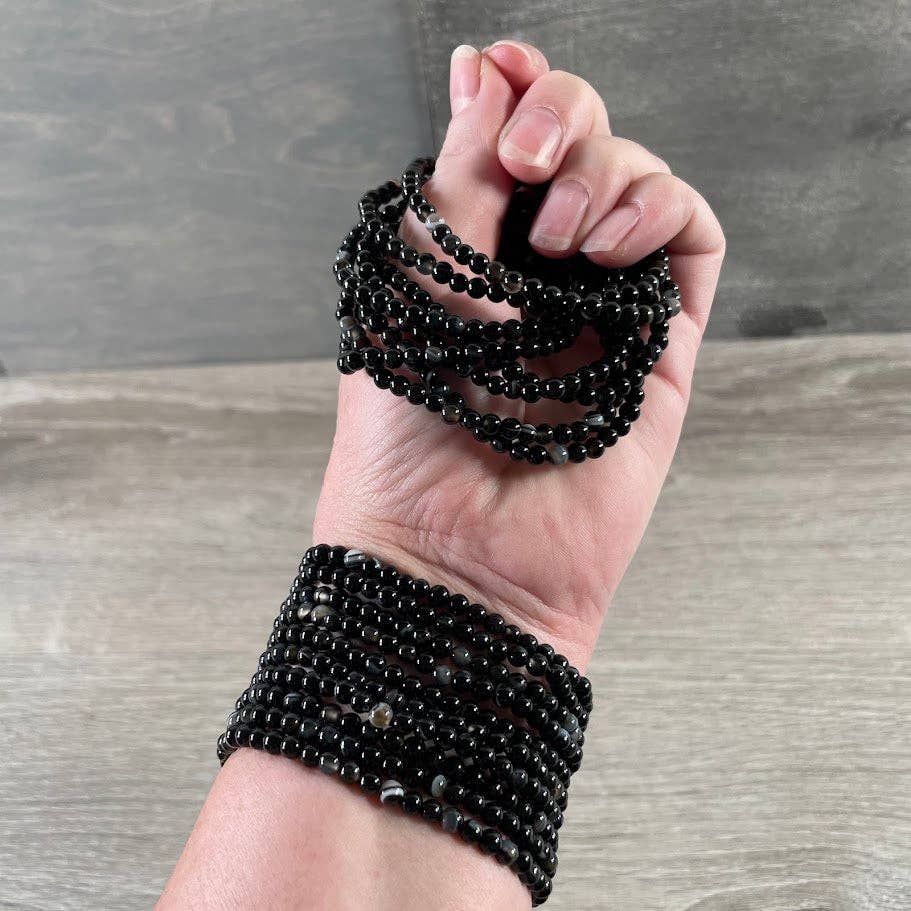 Bracelets Gemstone Bead 4mm -  Crystal Shops & Gift Retailers