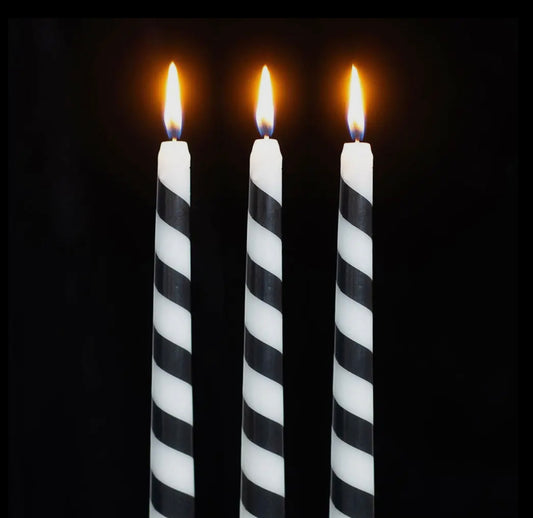 Creepmas Cursed Candy Cane Taper Candles