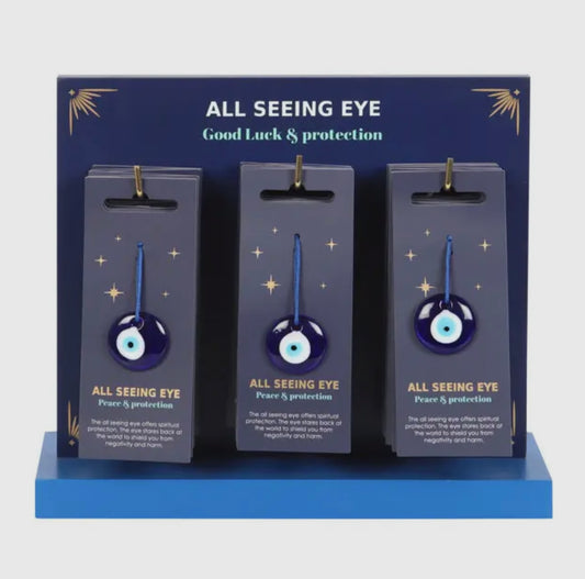 Glass Evil Eye Protection Charm