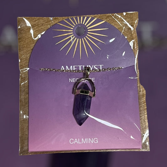 Amethyst Gold Chain Necklace