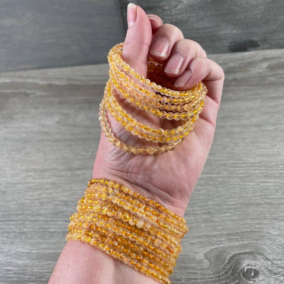 Bracelets Gemstone Bead 4mm -  Crystal Shops & Gift Retailers
