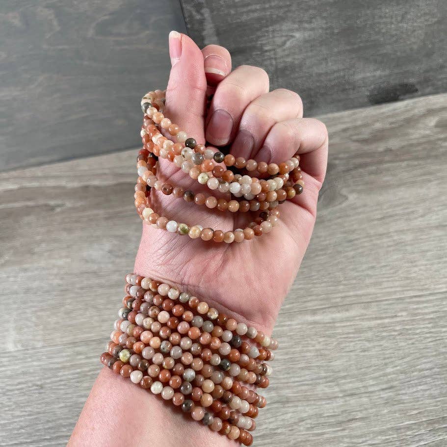 Bracelets Gemstone Bead 4mm -  Crystal Shops & Gift Retailers