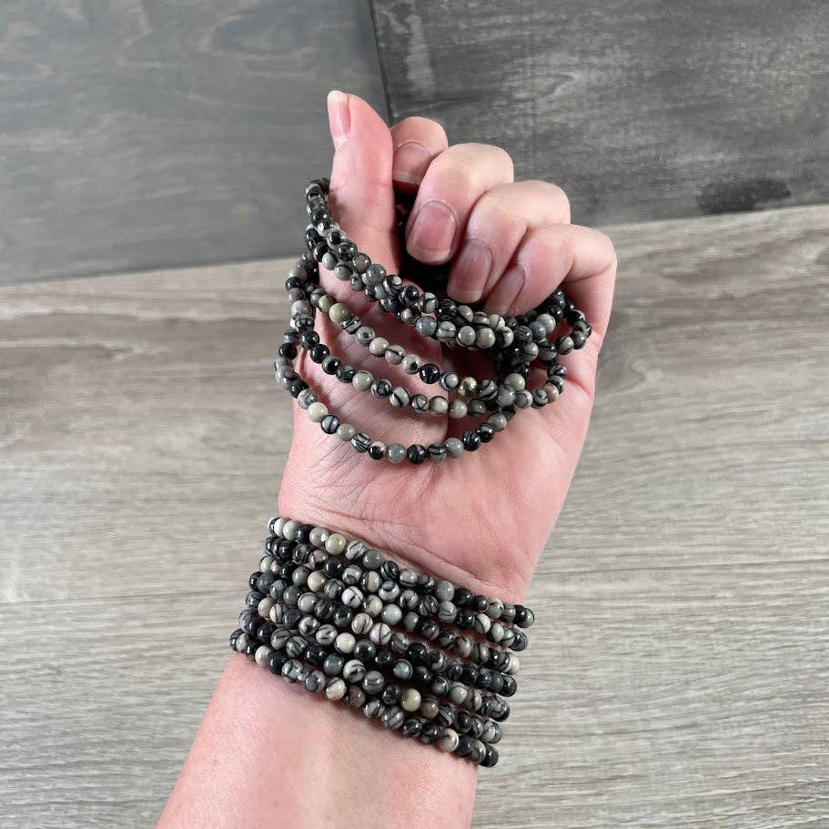 Bracelets Gemstone Bead 4mm -  Crystal Shops & Gift Retailers
